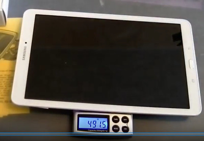 Вес планшета Самсунг  Гэлэкси Таб Е - 500г.