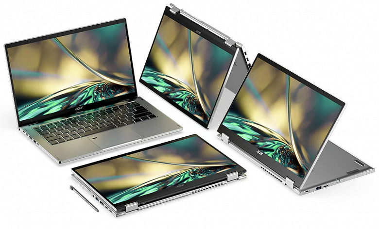 Acer Swift and Spin laptops large