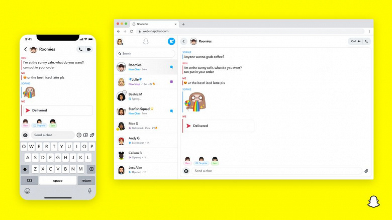 snapchat for web large