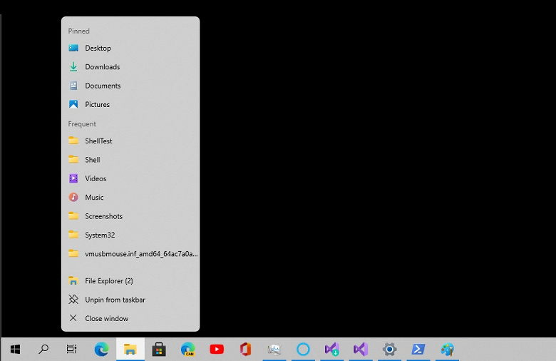 Jump list rounded corners large