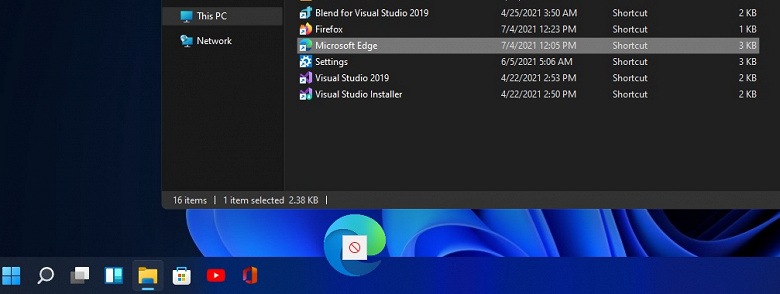 Taskbar drag and drop removed large