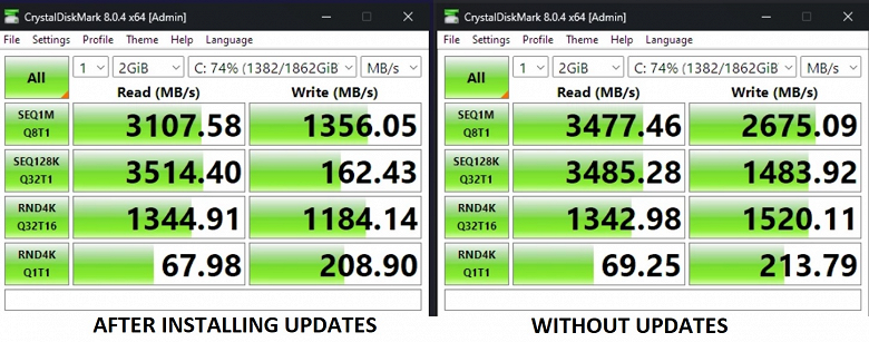 Windows 11 SSD slowdown large