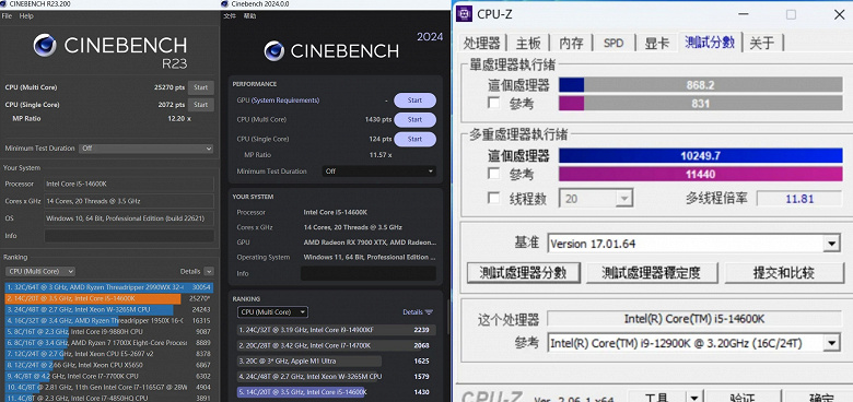 INTEL CORE I5 14600K TEST large