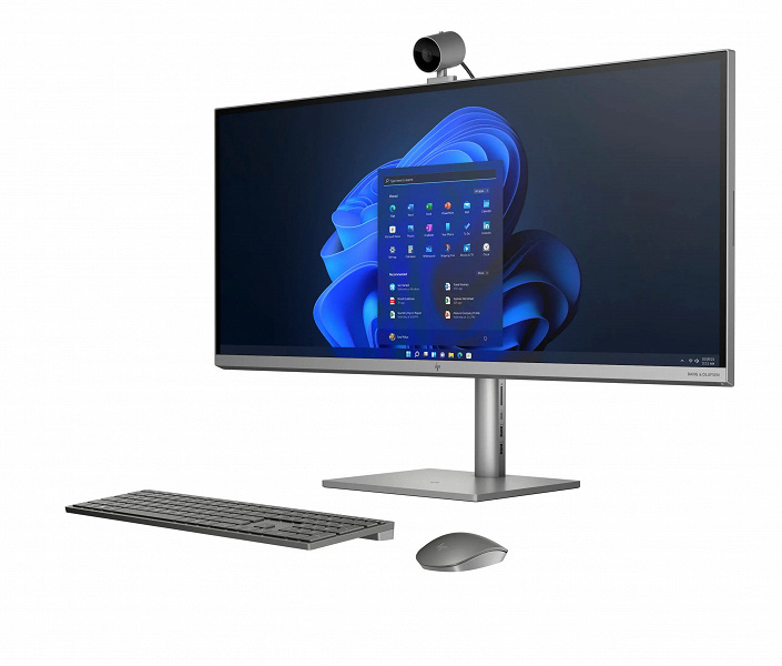 HP 34 inch All in One Desktop PC Front Left Cam Up scaled large