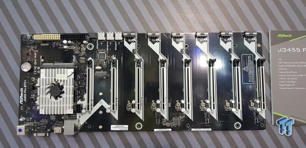 В майнерскую системную плату ASRock J3455 Pro BTC+ нет необходимости устанавливать процессор