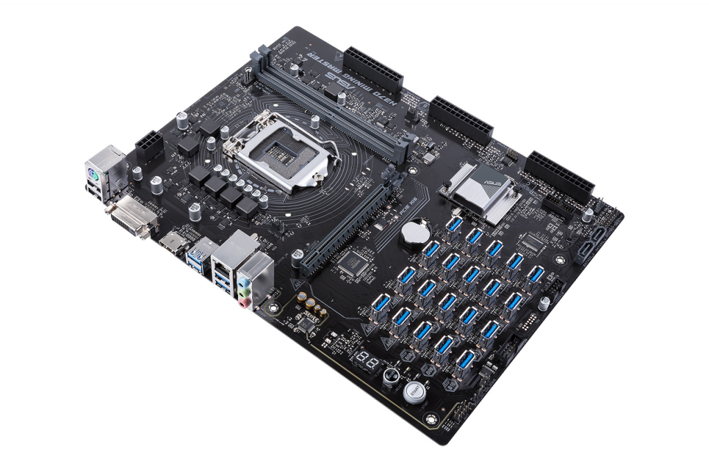 Asus представила материнскую плату для майнинга на 20 видеокарт
